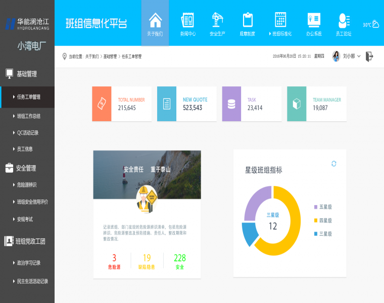 电厂班组管理系统